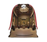 XZDCAL aMuseum Treasures - Bolsa de almacenamiento de felpa con cordón para festivales y uso diario