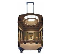 XZDCAL aMuseum Treasures - Funda para maleta de equipaje. La funda no incluye la maleta en sí, White, S