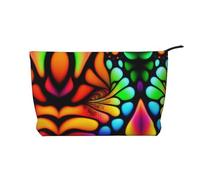 XZDCAL Bolsa de maquillaje de pana con un forro resistente para viajes y uso diario, color negro, talla única, Black, Talla única