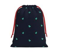 XZDCAL Bonita bolsa de almacenamiento de felpa con cordón de fondo azul para festivales y uso diario