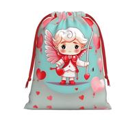 XZDCAL Bonita bolsa de almacenamiento de felpa con cordón para festivales y uso diario