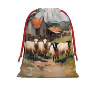 XZDCAL Bonita bolsa de almacenamiento de felpa con cordón para festivales y uso diario