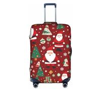 XZDCAL Bonita funda de maleta de regalo de Papá Noel. La funda no incluye la maleta en sí, White, S