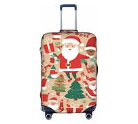 XZDCAL Bonita funda para maleta de equipaje de Papá Noel. La funda no incluye la maleta en sí, White, XL
