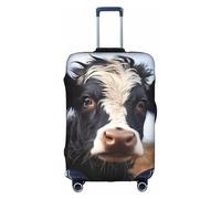 XZDCAL Bonita funda para maleta de equipaje de vaca. La funda no incluye la maleta en sí, White, L