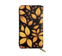 XZDCAL Cartera larga de piel para niñas y mujeres con múltiples compartimentos, color negro, talla única, Black, Talla única