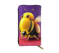 XZDCAL Cartera larga de piel tridimensional para niñas y mujeres con múltiples compartimentos, color negro, talla única, Black, Talla única