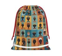XZDCAL Cultural Icons - Bolsa de almacenamiento de felpa con cordón para festivales y uso diario