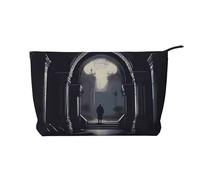 XZDCAL DarkDelights - Bolsa de maquillaje de pana con forro resistente para viajes y uso diario, color negro, talla única, Black, Talla única