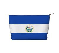 XZDCAL El Salvador - Bolsa de maquillaje de pana con forro resistente para viajes y uso diario, color negro, talla única, Black, Talla única