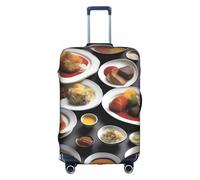 XZDCAL Flavorful Plates - Funda para maleta de equipaje. La funda no incluye la maleta en sí, White, S