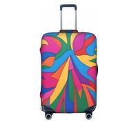 XZDCAL Funda de lona colorida para maleta. La funda no incluye la maleta en sí, White, S