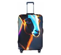 XZDCAL Funda de maleta de cabra ciberpunk ultra realista. La funda no incluye la maleta en sí, White, L