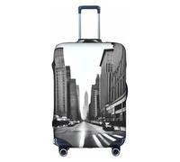 XZDCAL Funda para maleta de equipaje aCity Street. La funda no incluye la maleta en sí, White, M