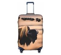 XZDCAL Funda para maleta de equipaje Buffalo Plains. La funda no incluye la maleta en sí, White, S