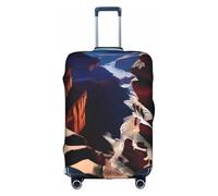 XZDCAL Funda para maleta de equipaje Canyon Shadows. La funda no incluye la maleta en sí, White, L