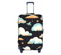 XZDCAL Funda para maleta de equipaje con diseño de cielo en la oscuridad. La funda no incluye la maleta en sí, White, L