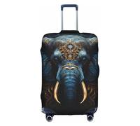XZDCAL Funda para maleta de equipaje con diseño de elefante. La funda no incluye la maleta en sí, White, L