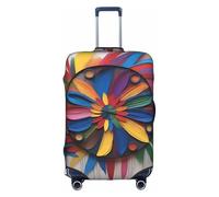 XZDCAL Funda para maleta de equipaje de estilo artístico. La funda no incluye la maleta en sí, White, M