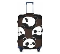 XZDCAL Funda para maleta de equipaje de panda trenzado. La funda no incluye la maleta en sí, White, S