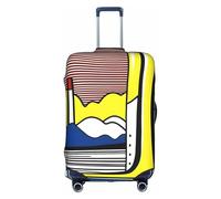 XZDCAL Funda para maleta de equipaje estilo Lichtenstein. La funda no incluye la maleta en sí, White, S