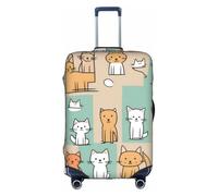 XZDCAL Funda para maleta de equipaje Furry Friends. La funda no incluye la maleta en sí, White, XL