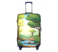 XZDCAL Funda para maleta de equipaje Nature Adventure. La funda no incluye la maleta en sí, White, L