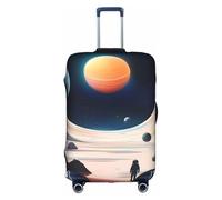 XZDCAL Funda para maleta de viaje espacial. La funda no incluye la maleta en sí, White, S