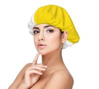 XZDCAL Gorro de dormir de satén con la bandera del Vaticano para adultos, suave, para protección del cabello y peinado, color negro, Negro -, talla única