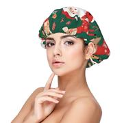 XZDCAL Gorro de dormir de satén para adultos, suave, para protección del cabello y peinado, color negro, negro, talla única