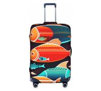 XZDCAL Hay otro pez en la funda de maleta de equipaje. La funda no incluye la maleta en sí, White, S