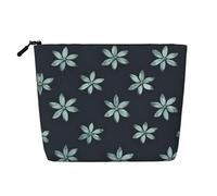 XZDCAL Hermosa bolsa de maquillaje Camellia de una sola capa con aspecto de lino con cremallera que garantiza tus necesidades diarias o de viaje, color negro, talla única, Black, Talla única