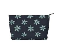 XZDCAL Hermosa bolsa de maquillaje de pana camelia con un forro resistente para viajes y uso diario, color negro, talla única, Black, Talla única