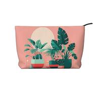 XZDCAL Hermosa bolsa de maquillaje de pana con un forro resistente para viajes y uso diario, color negro, talla única, Black, Talla única