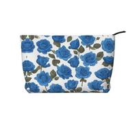 XZDCAL Hermosa bolsa de maquillaje de pana con un forro resistente para viajes y uso diario, color negro, talla única, Black, Talla única