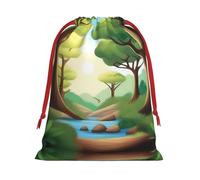 XZDCAL Nature Adventure - Bolsa de almacenamiento de felpa con cordón para festivales y uso diario