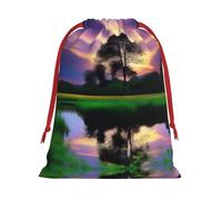 XZDCAL Nature's Beauty - Bolsa de almacenamiento de felpa con cordón para festivales y uso diario
