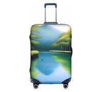 XZDCAL Serene Waters - Funda para maleta de equipaje. La funda no incluye la maleta en sí, White, L