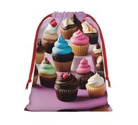 XZDCAL Sweet Treats - Bolsa de almacenamiento de felpa con cordón para festivales y uso diario
