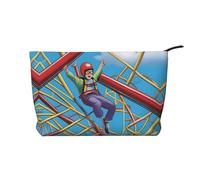 XZDCAL Thrill Seeker - Bolsa de maquillaje de pana con forro resistente para viajes y uso diario, color negro, talla única, Black, Talla única