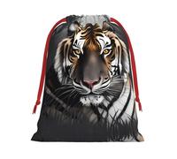 XZDCAL Tiger at rest - Bolsa de almacenamiento de felpa con cordón para festivales y uso diario