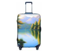 XZDCAL Tranquil Lake - Funda para maleta de equipaje. La funda no incluye la maleta en sí, White, XL
