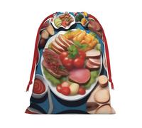 XZDCAL Una deliciosa bolsa de almacenamiento de felpa con cordón para festivales y uso diario