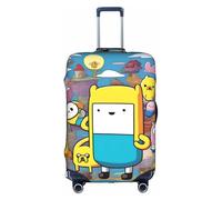 XZDCAL Una funda para maleta de equipaje Adventure Time. La funda no incluye la maleta en sí, White, S