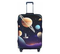 XZDCAL Una funda para maleta de equipaje Cosmic Voyage. La funda no incluye la maleta en sí, White, S