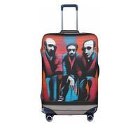 XZDCAL Una funda para maleta de equipaje de arte callejero. La funda no incluye la maleta en sí, White, L