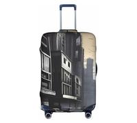 XZDCAL Una funda para maleta de equipaje de Dystopian World. La funda no incluye la maleta en sí, White, S