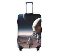 XZDCAL Una funda para maleta de equipaje de exploración espacial. La funda no incluye la maleta en sí, White, S