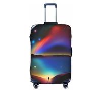 XZDCAL Una funda para maleta de equipaje Galactic Views. La funda no incluye la maleta en sí, White, M