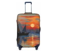 XZDCAL Una funda para maleta de equipaje Impression Sunrise. La funda no incluye la maleta en sí, White, L